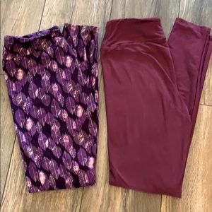 2 Pairs of LuLaRoe Leggings OS